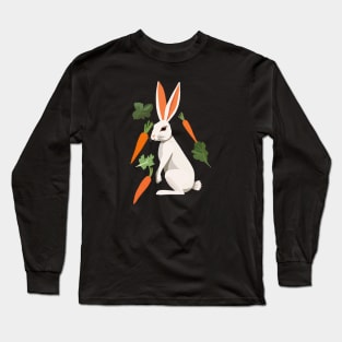 Rabbit with carrots Long Sleeve T-Shirt